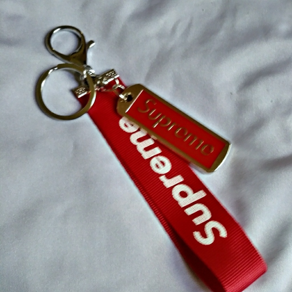 Supreme Red Key Chain